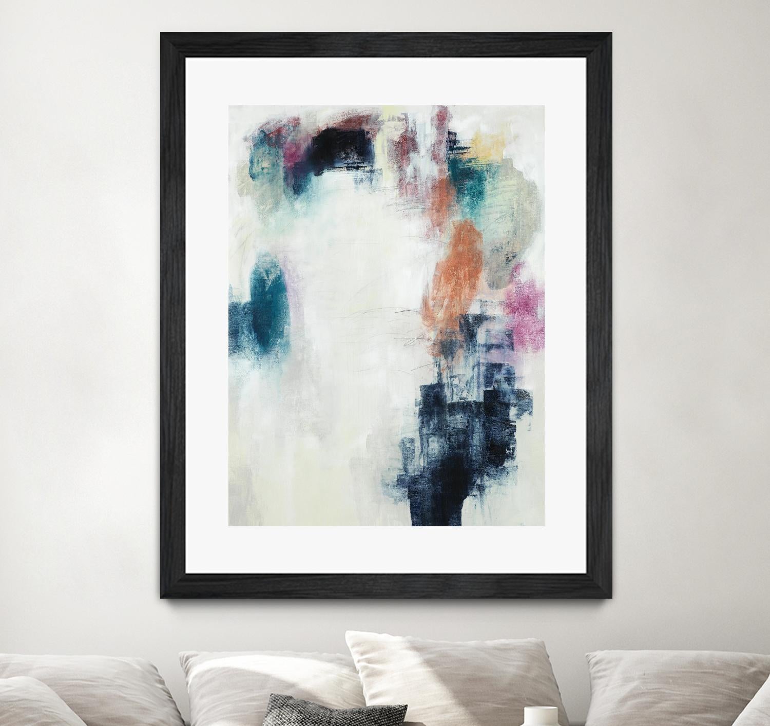 Sensitive Strum by Daleno Art on GIANT ART - blue abstract abstrait