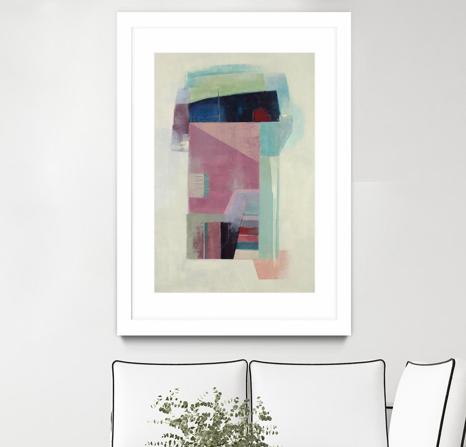 Specific Structures by Daleno Art on GIANT ART - pink abstract abstrait