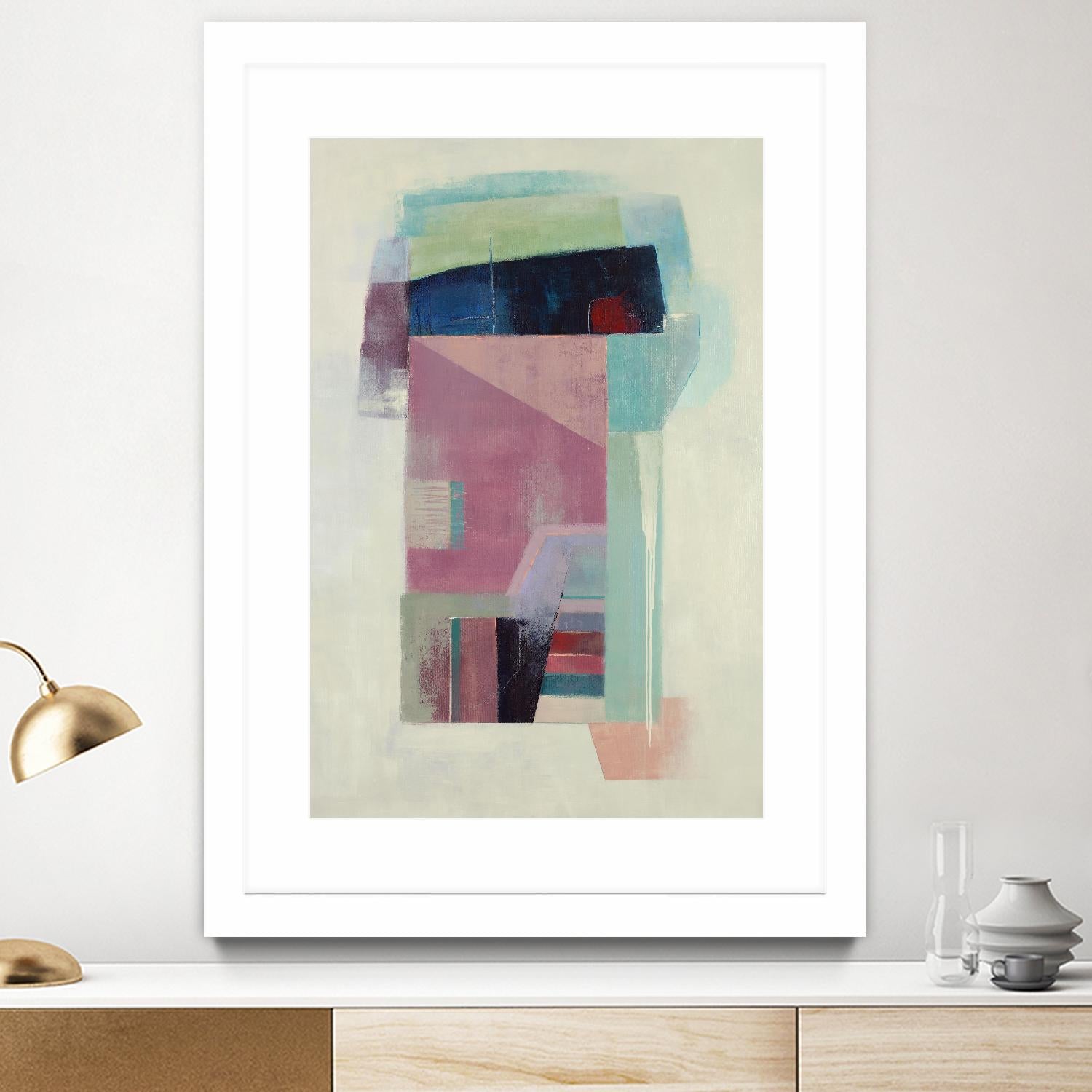 Specific Structures by Daleno Art on GIANT ART - pink abstract abstrait