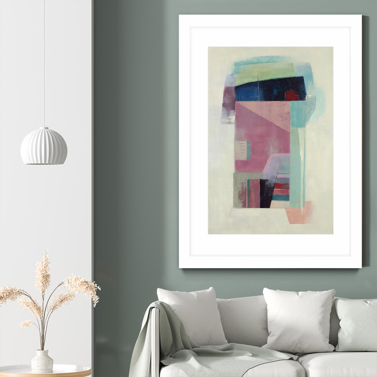 Specific Structures by Daleno Art on GIANT ART - pink abstract abstrait