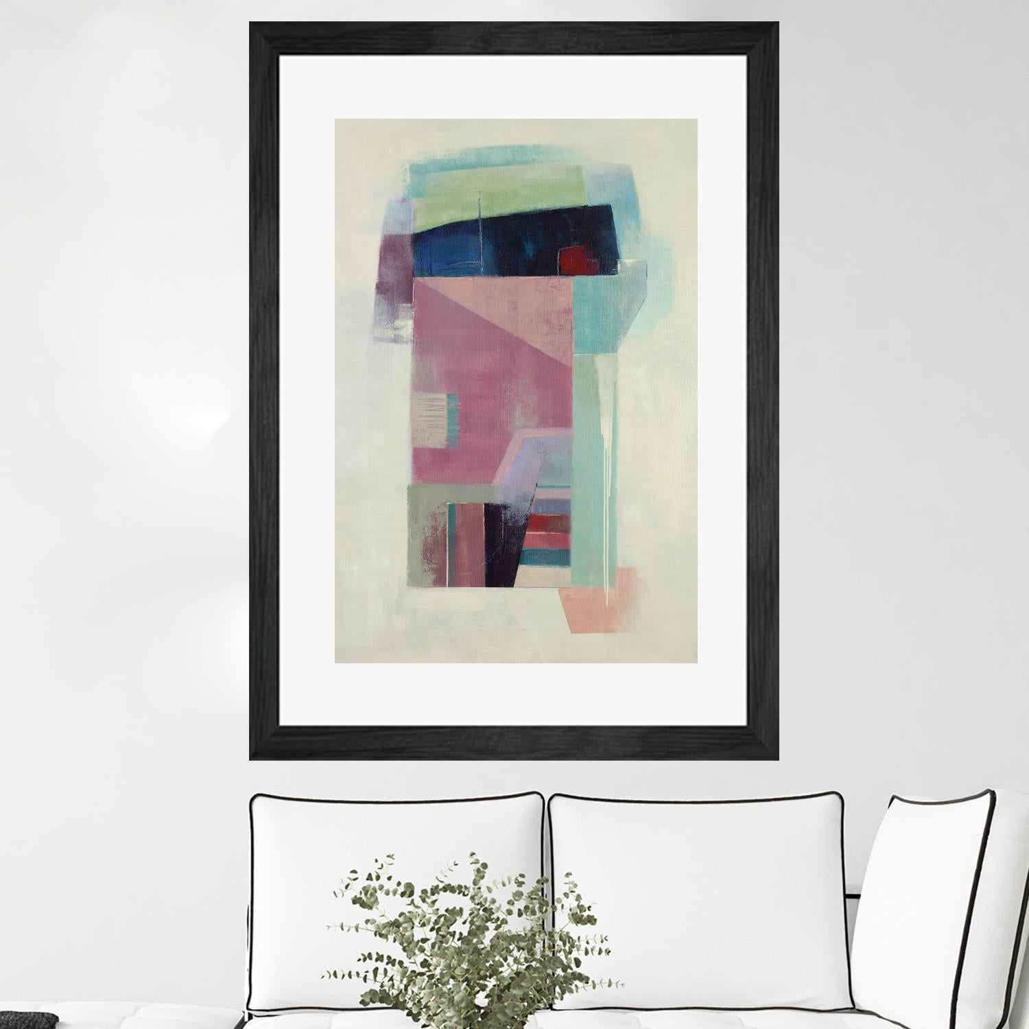 Specific Structures by Daleno Art on GIANT ART - pink abstract abstrait
