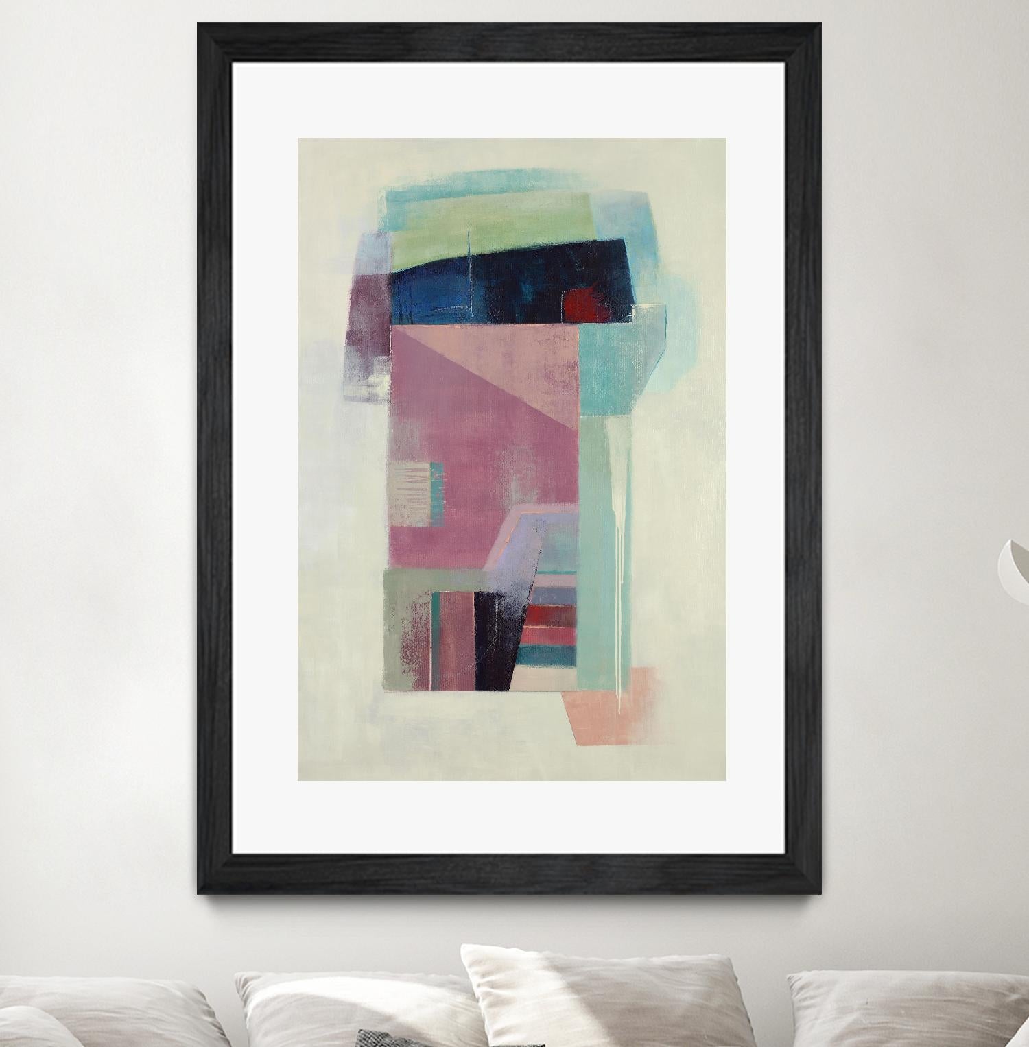 Specific Structures by Daleno Art on GIANT ART - pink abstract abstrait