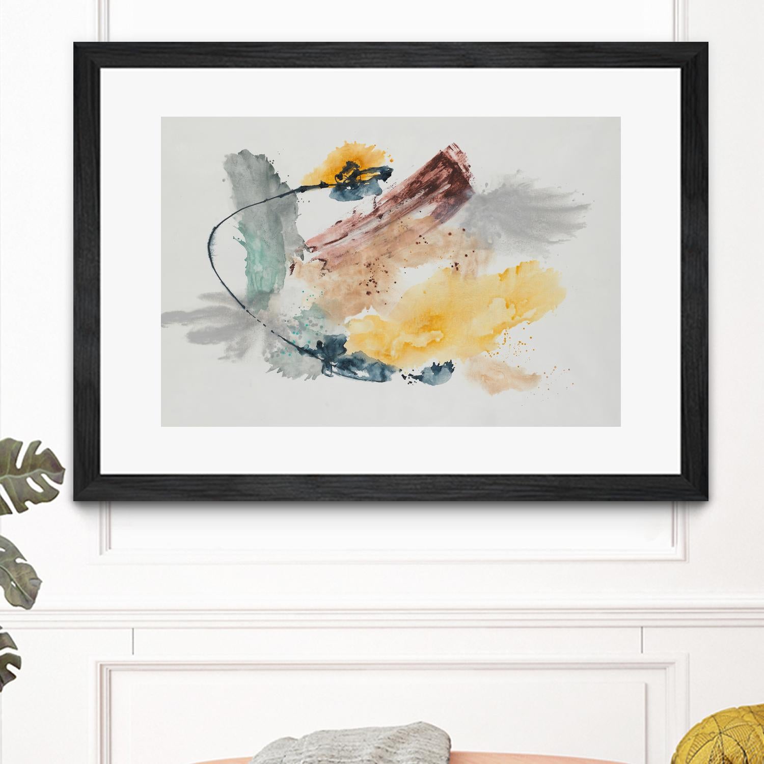 Blue Rope by Daleno Art on GIANT ART - green abstract