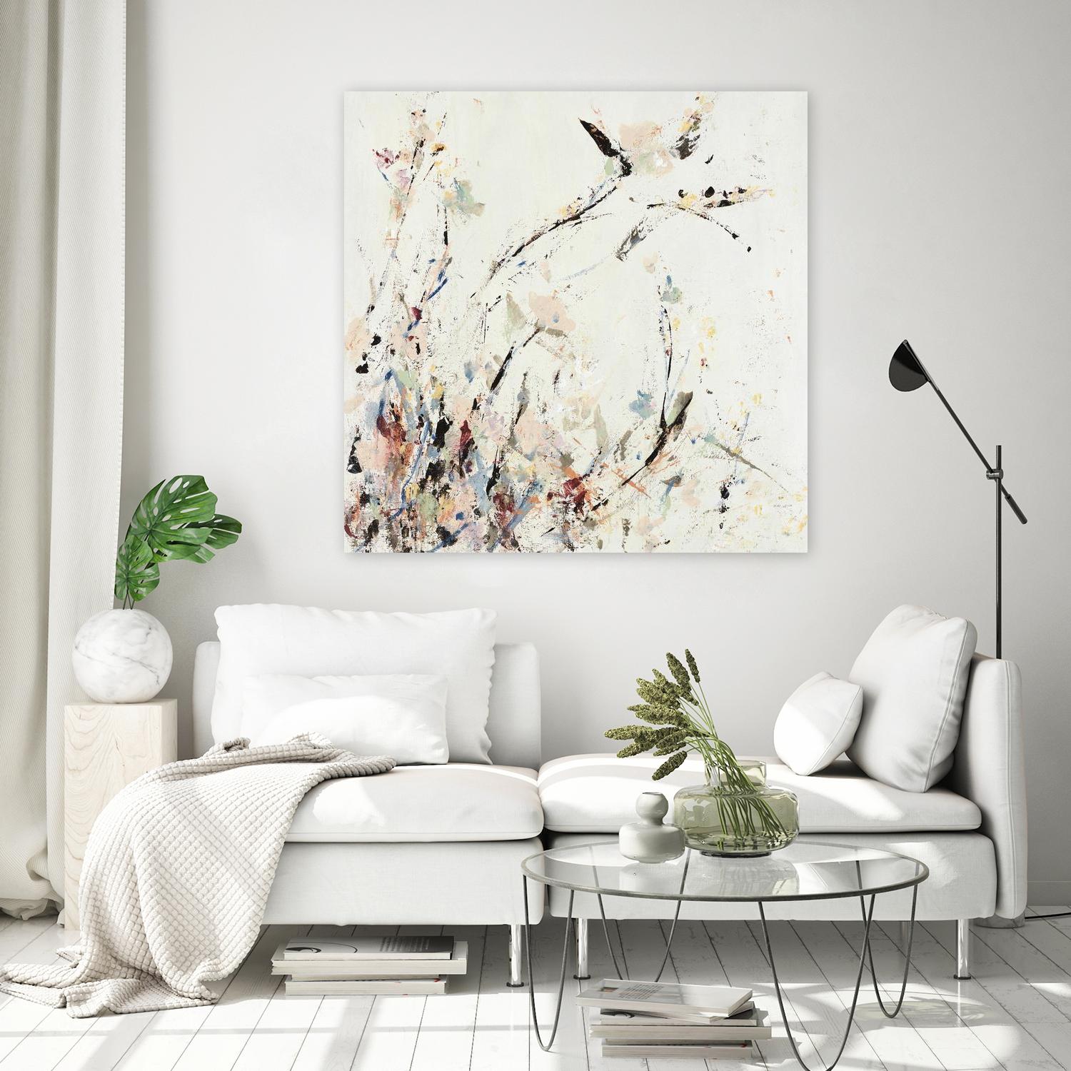 Outside the Polo Lounge II by Daleno Art on GIANT ART - pink abstract