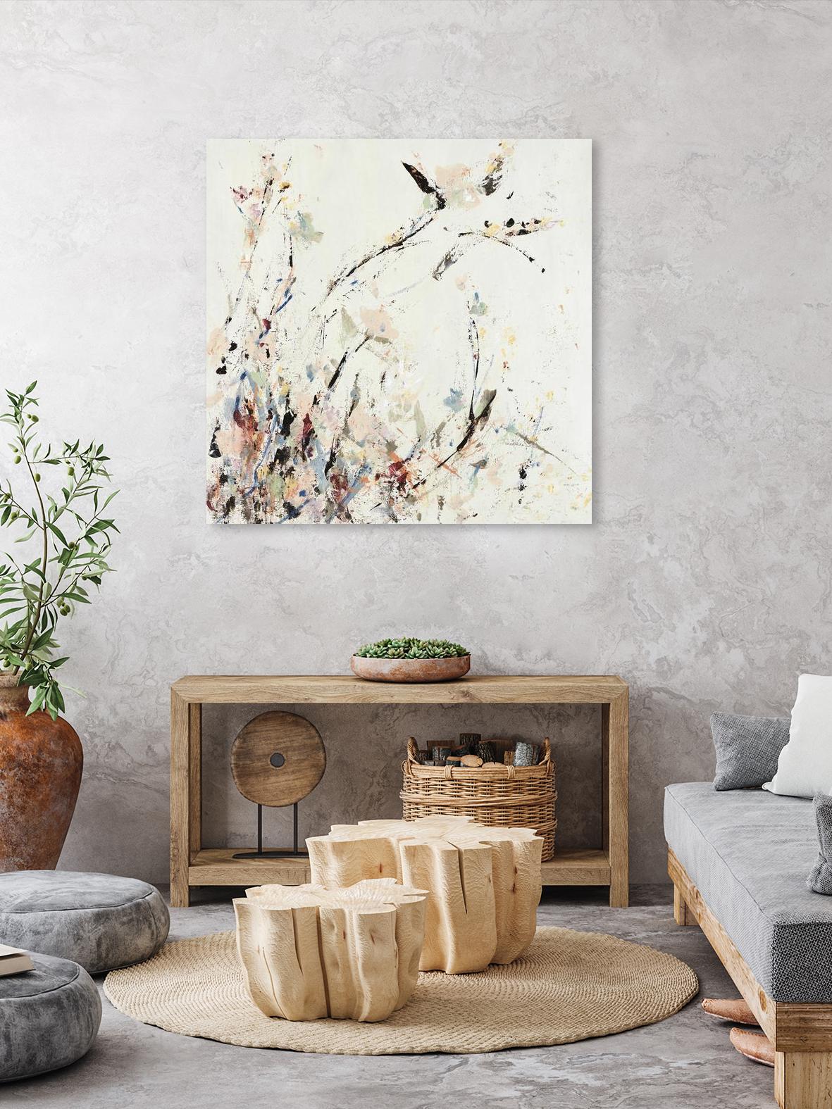 Outside the Polo Lounge II by Daleno Art on GIANT ART - pink abstract