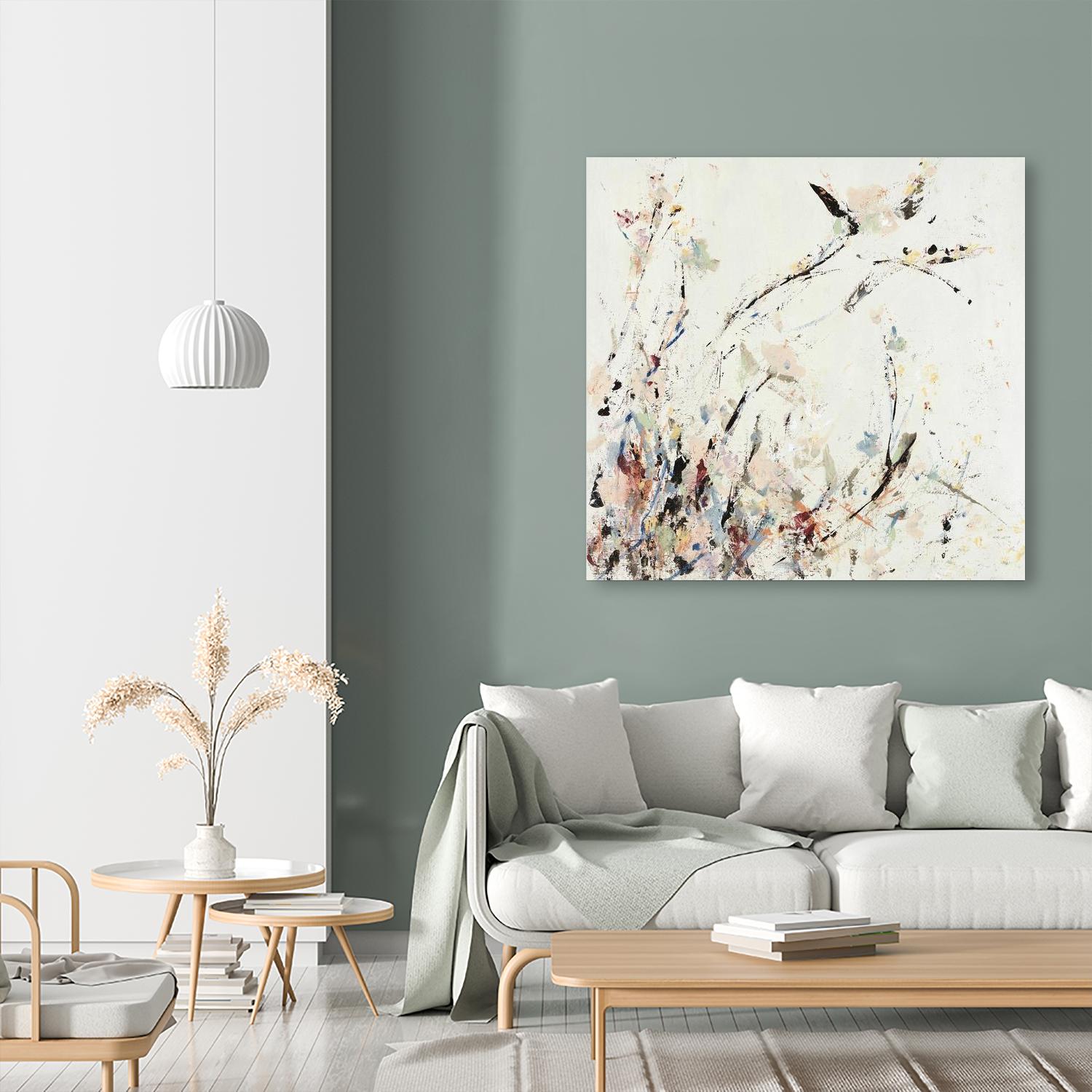 Outside the Polo Lounge II by Daleno Art on GIANT ART - pink abstract