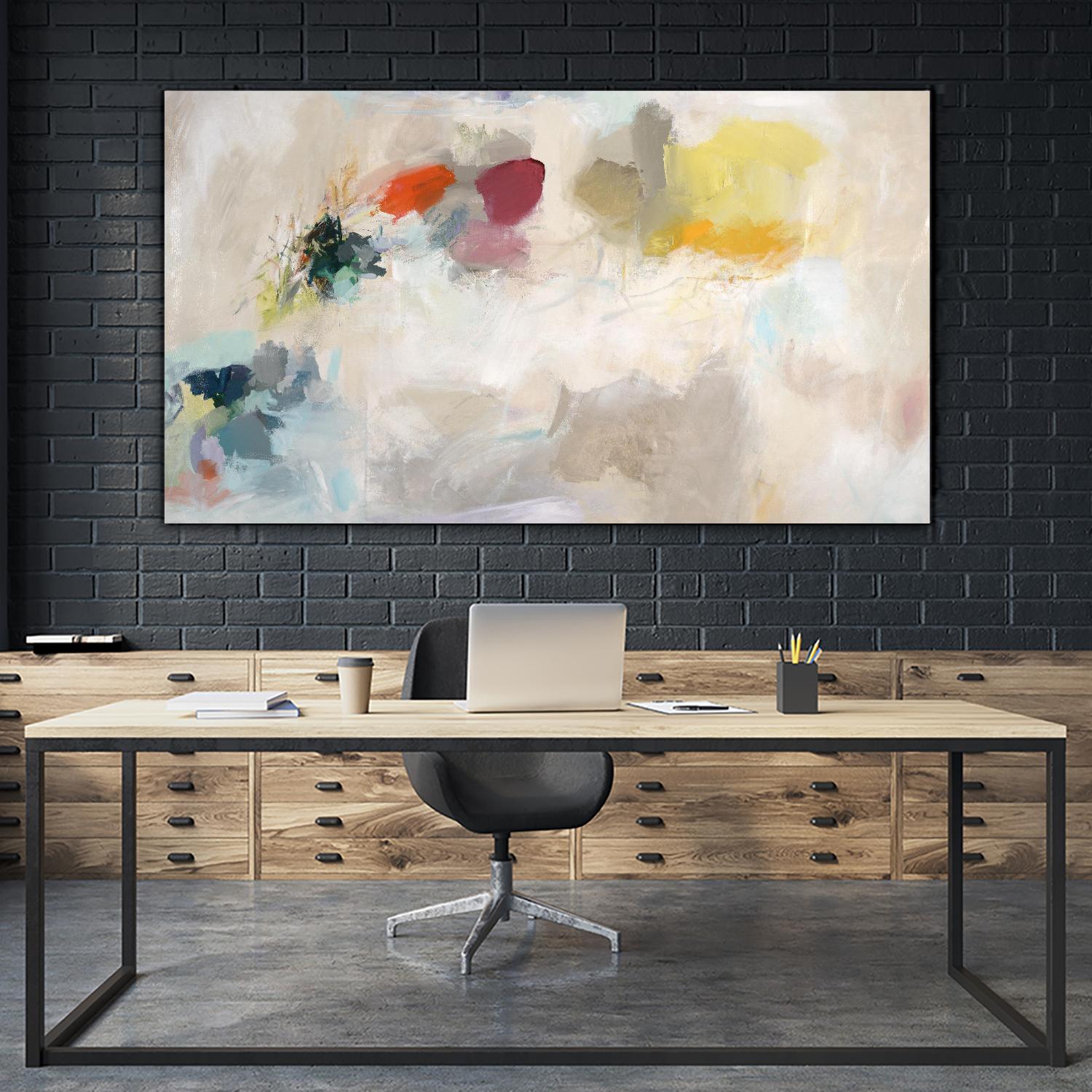 Duration by Daleno Art on GIANT ART - orange abstract abstrait