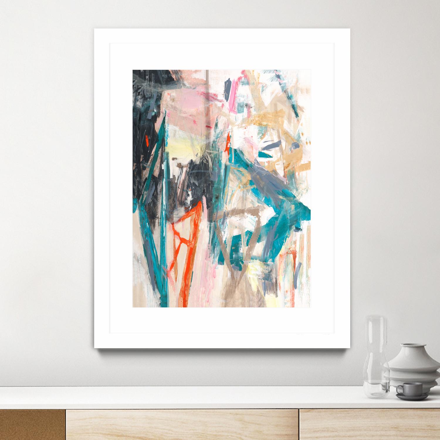 French Movement V by Daleno Art on GIANT ART - orange abstract