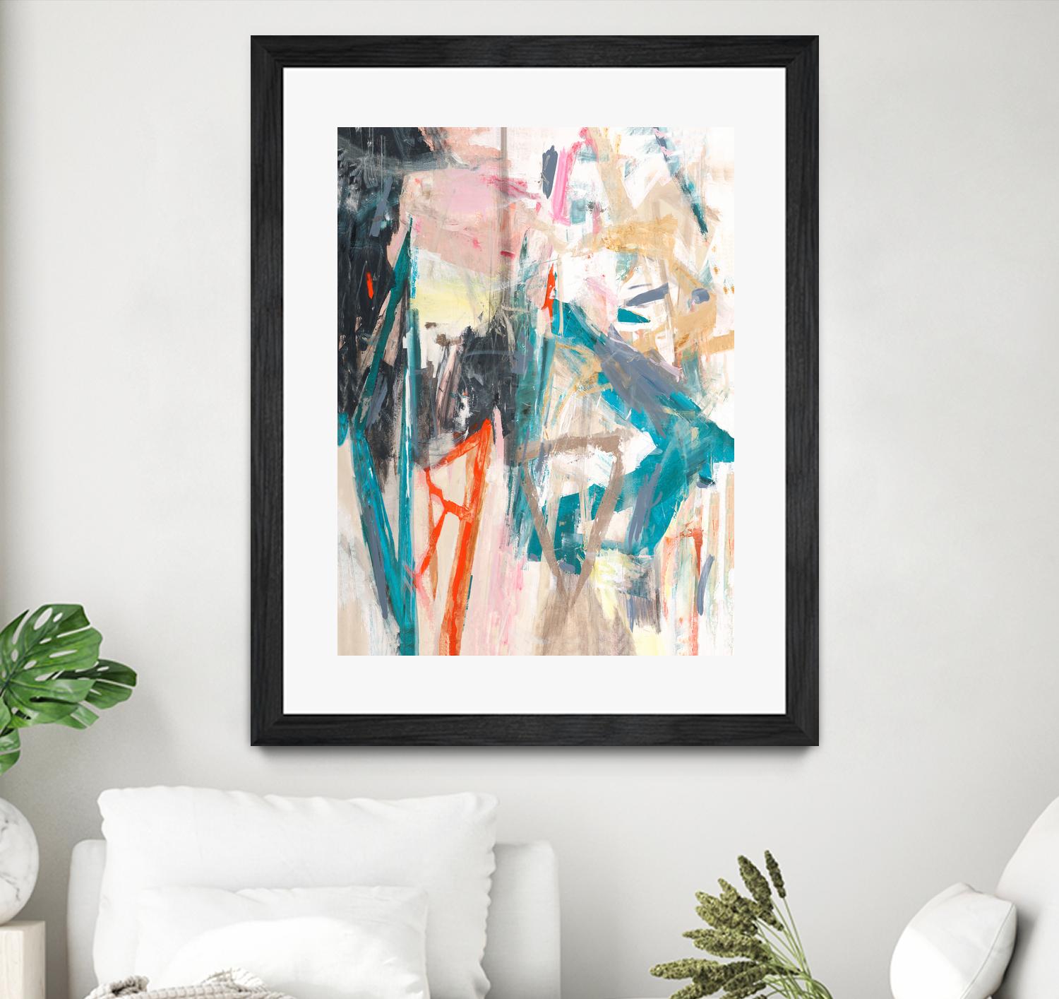 French Movement V by Daleno Art on GIANT ART - orange abstract