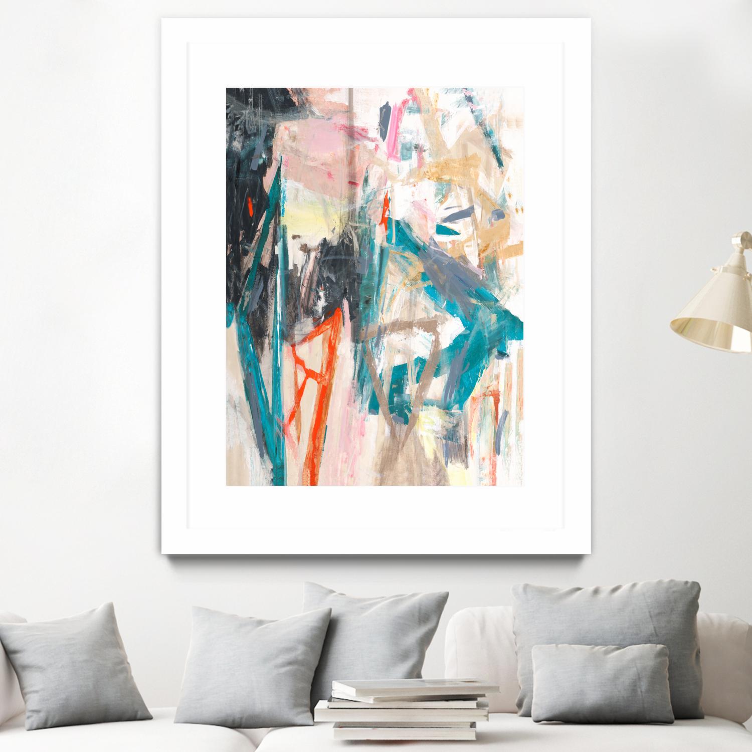 French Movement V by Daleno Art on GIANT ART - orange abstract