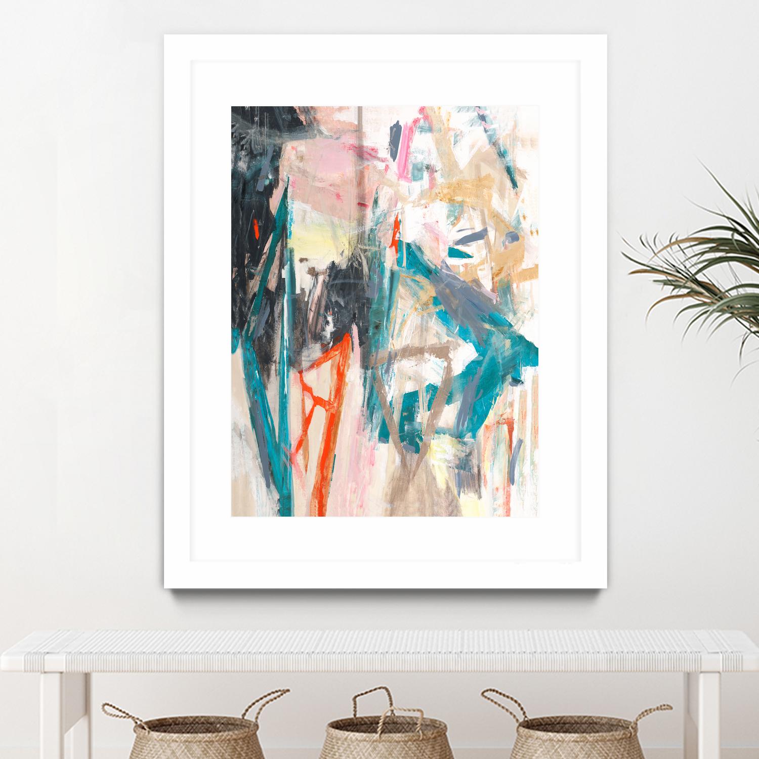 French Movement V by Daleno Art on GIANT ART - orange abstract