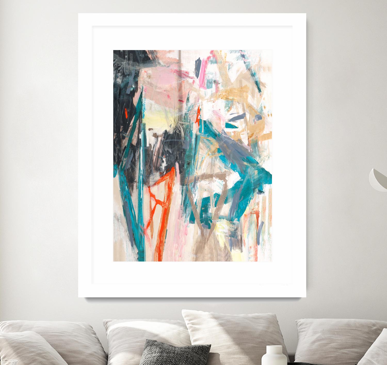 French Movement V by Daleno Art on GIANT ART - orange abstract