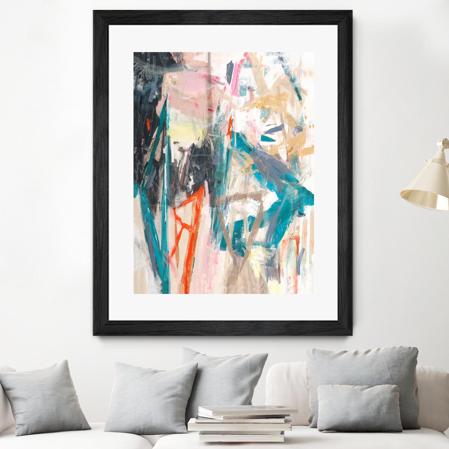 French Movement V by Daleno Art on GIANT ART - orange abstract