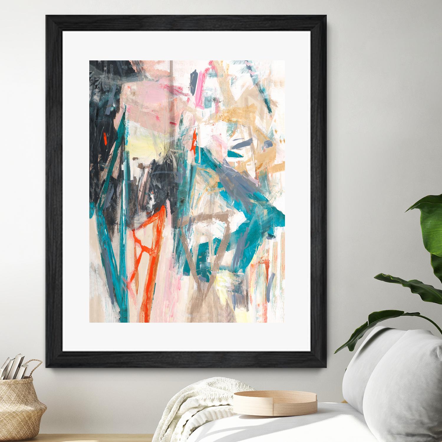 French Movement V by Daleno Art on GIANT ART - orange abstract