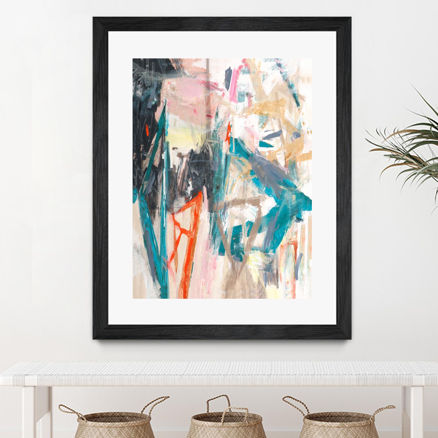 French Movement V by Daleno Art on GIANT ART - orange abstract