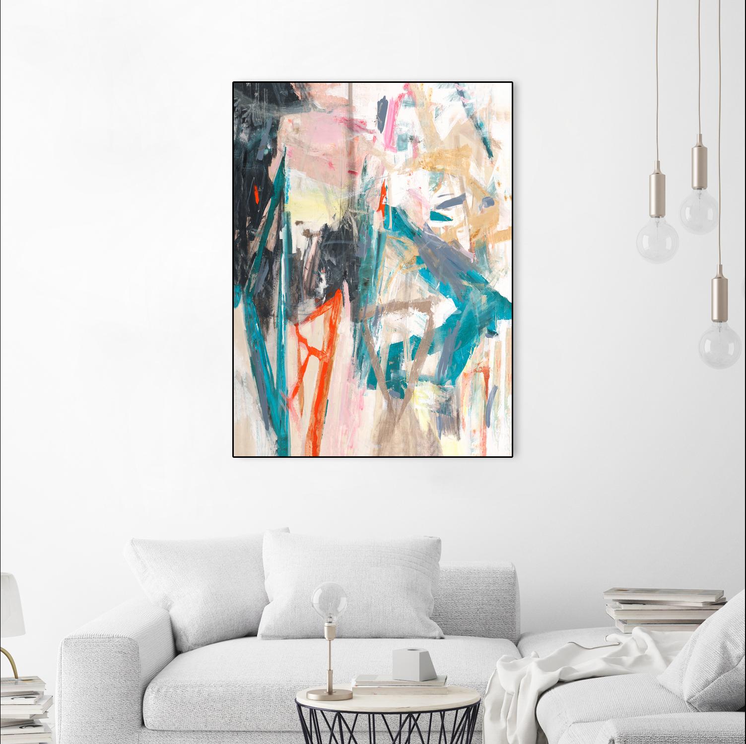 French Movement V by Daleno Art on GIANT ART - orange abstract