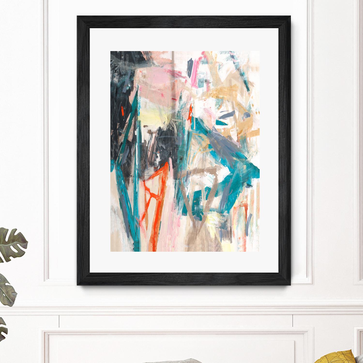 French Movement V by Daleno Art on GIANT ART - orange abstract