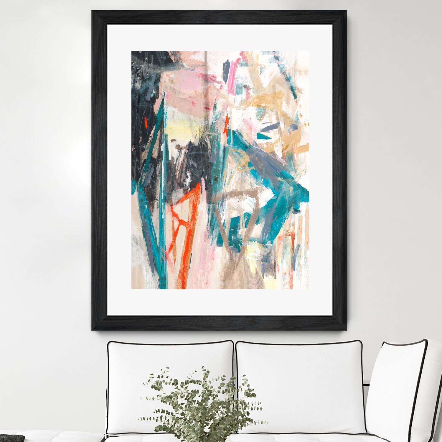 French Movement V by Daleno Art on GIANT ART - orange abstract