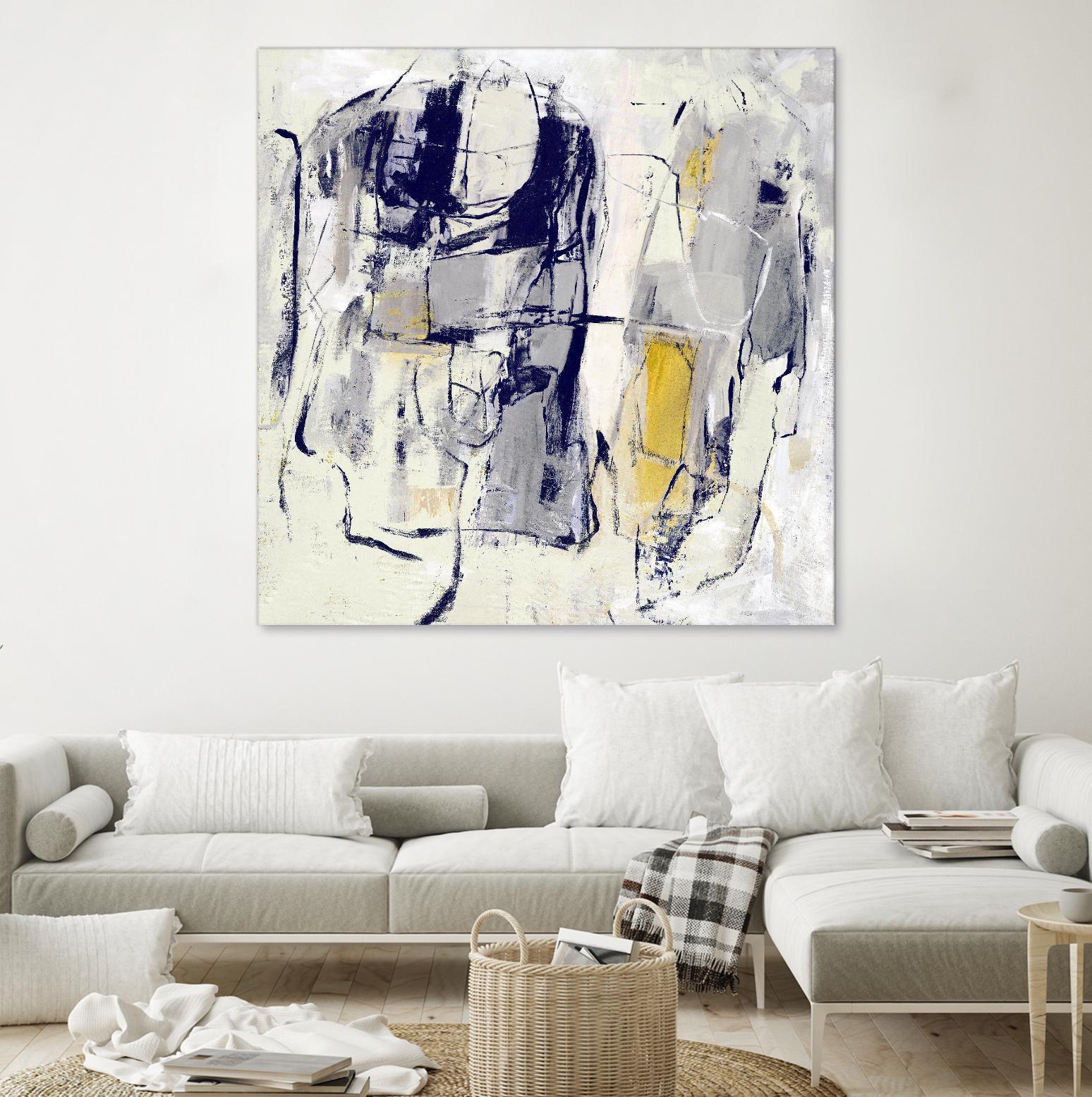 Dream Wrestling by Daleno Art on GIANT ART - blue abstract abstrait