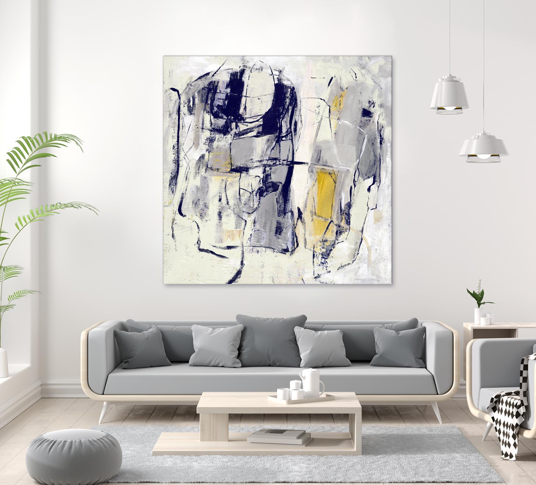 Dream Wrestling by Daleno Art on GIANT ART - blue abstract abstrait