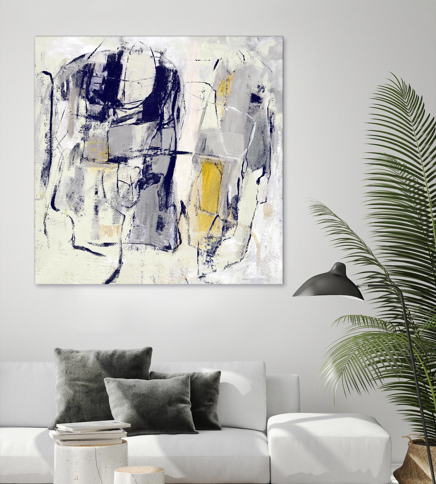 Dream Wrestling by Daleno Art on GIANT ART - blue abstract abstrait