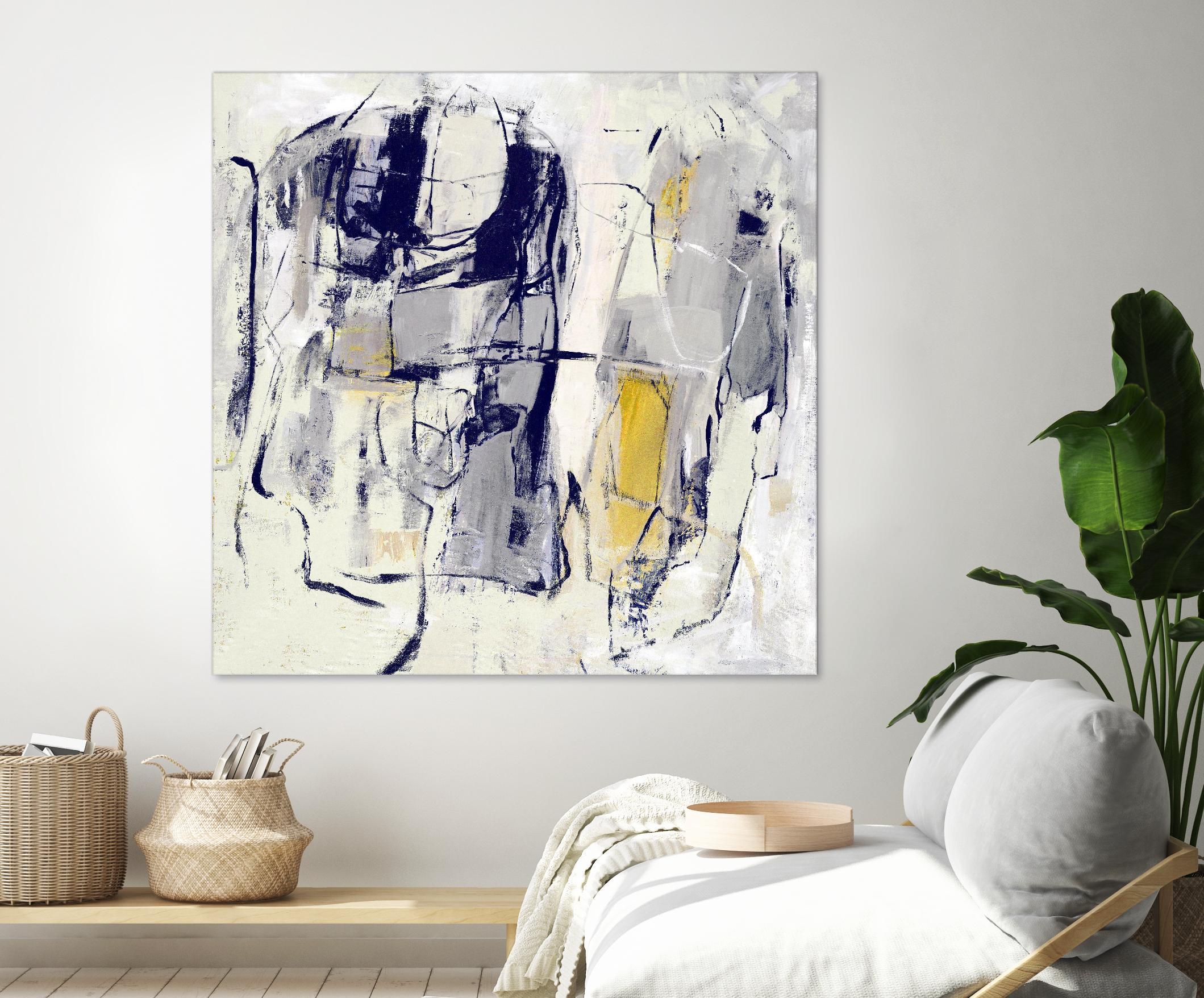 Dream Wrestling by Daleno Art on GIANT ART - blue abstract abstrait