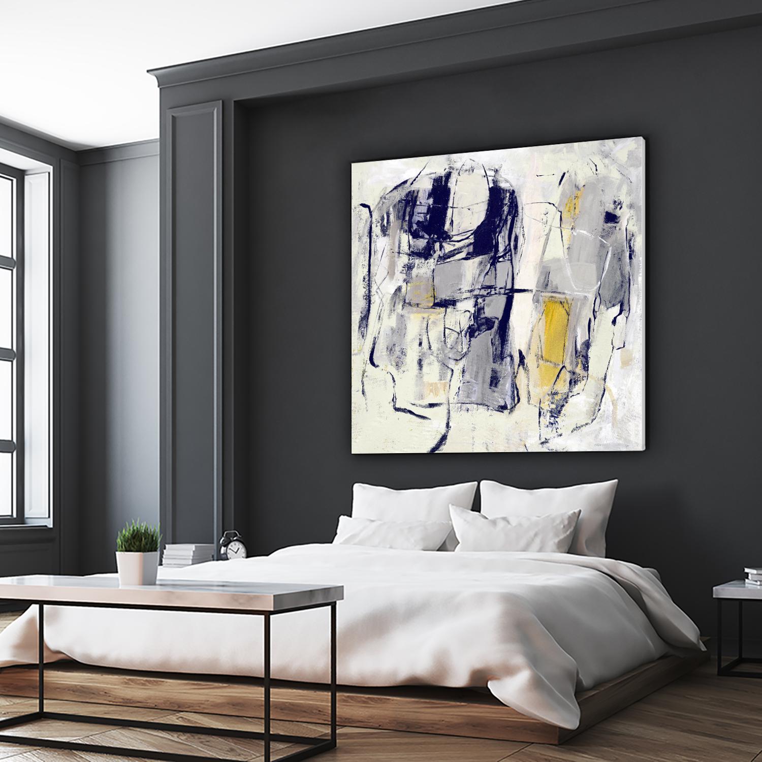 Dream Wrestling by Daleno Art on GIANT ART - blue abstract abstrait