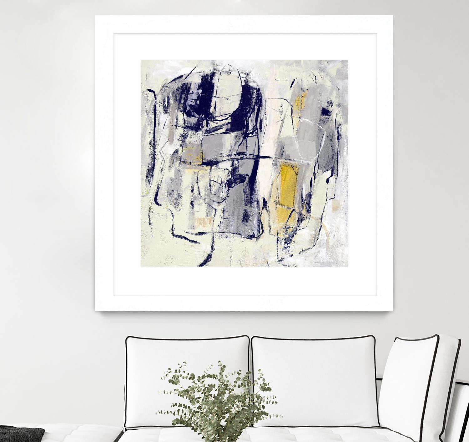 Dream Wrestling by Daleno Art on GIANT ART - blue abstract abstrait