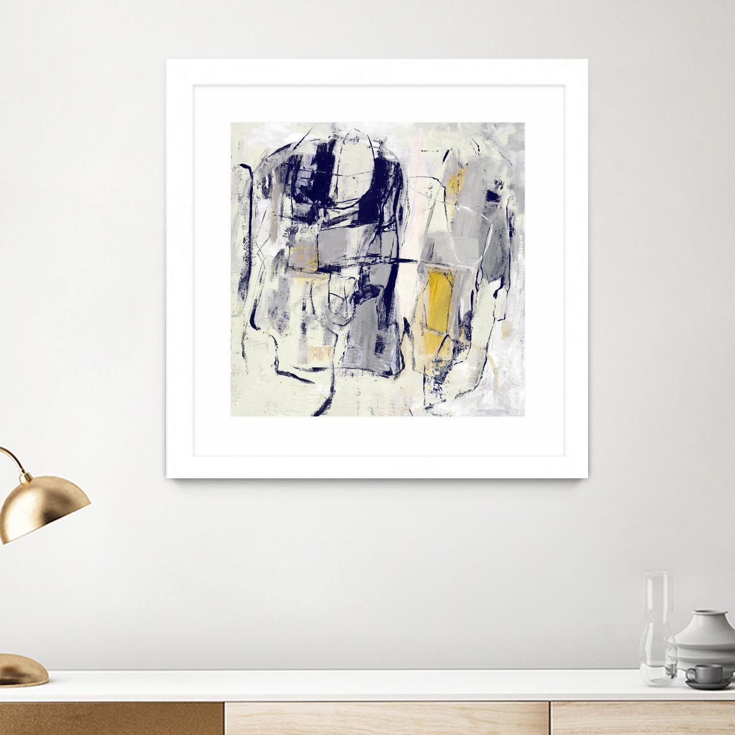 Dream Wrestling by Daleno Art on GIANT ART - blue abstract abstrait