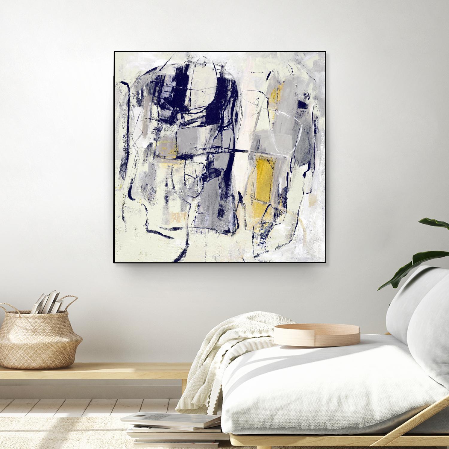 Dream Wrestling by Daleno Art on GIANT ART - blue abstract abstrait