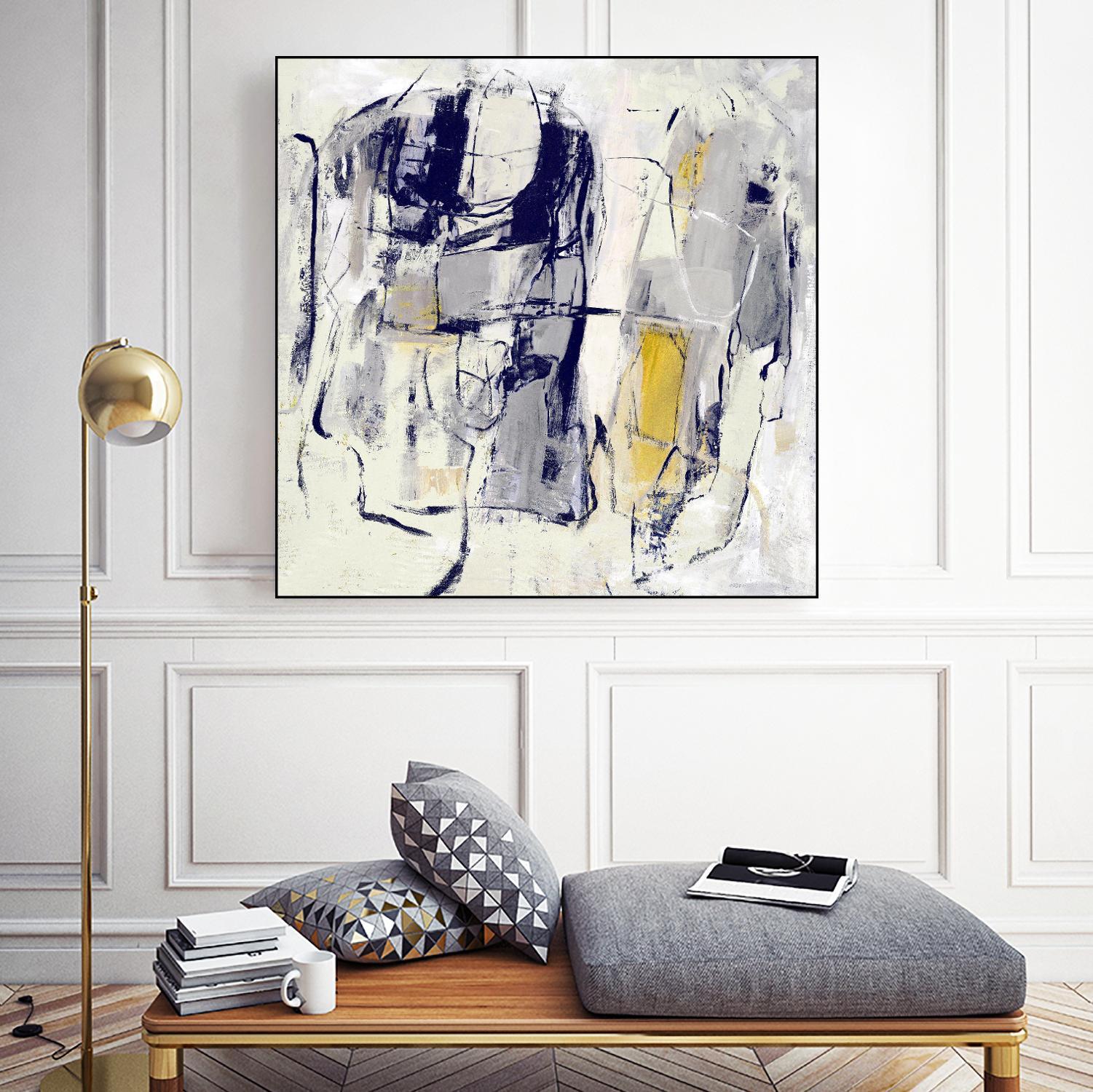 Dream Wrestling by Daleno Art on GIANT ART - blue abstract abstrait