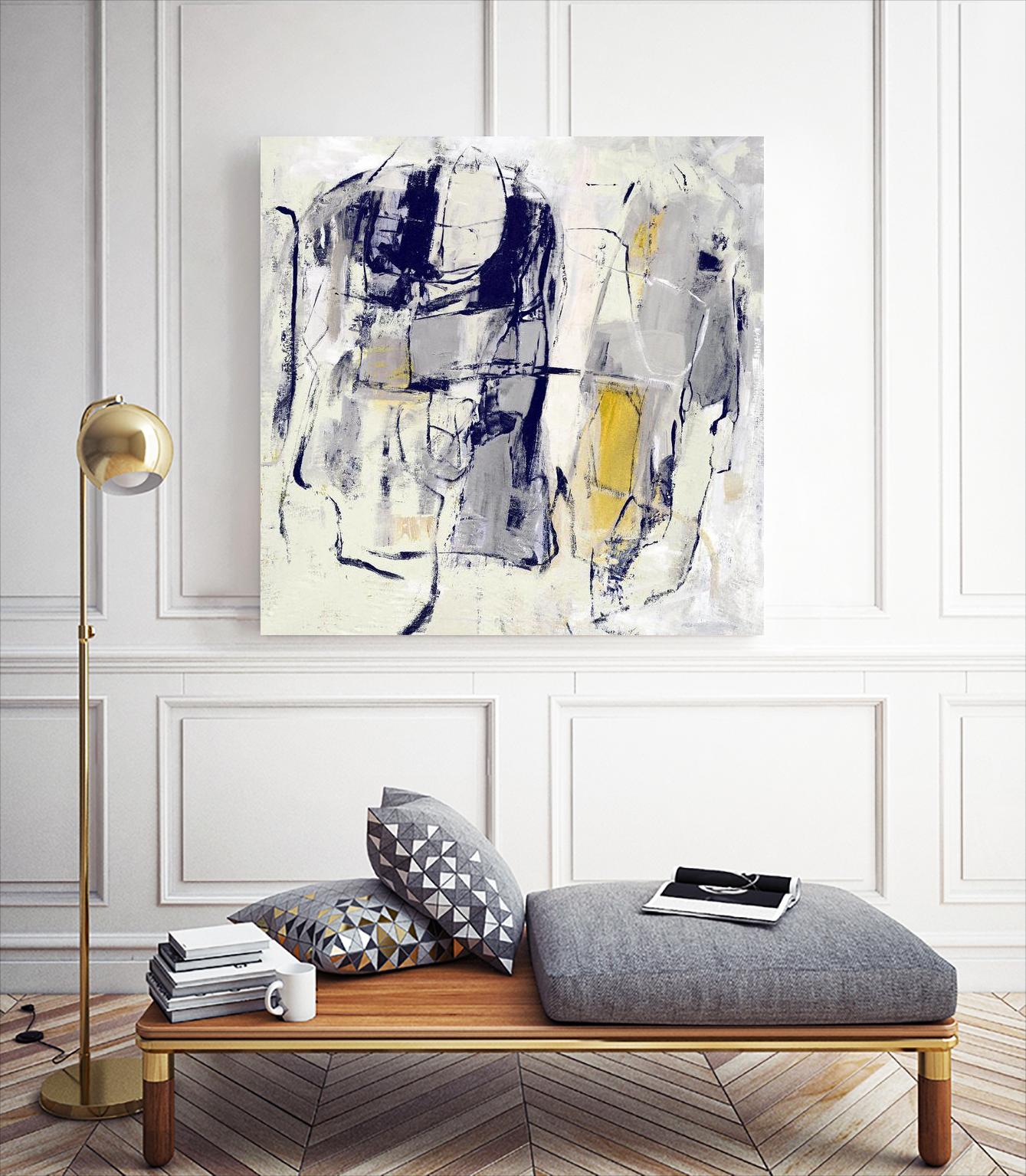 Dream Wrestling by Daleno Art on GIANT ART - blue abstract abstrait