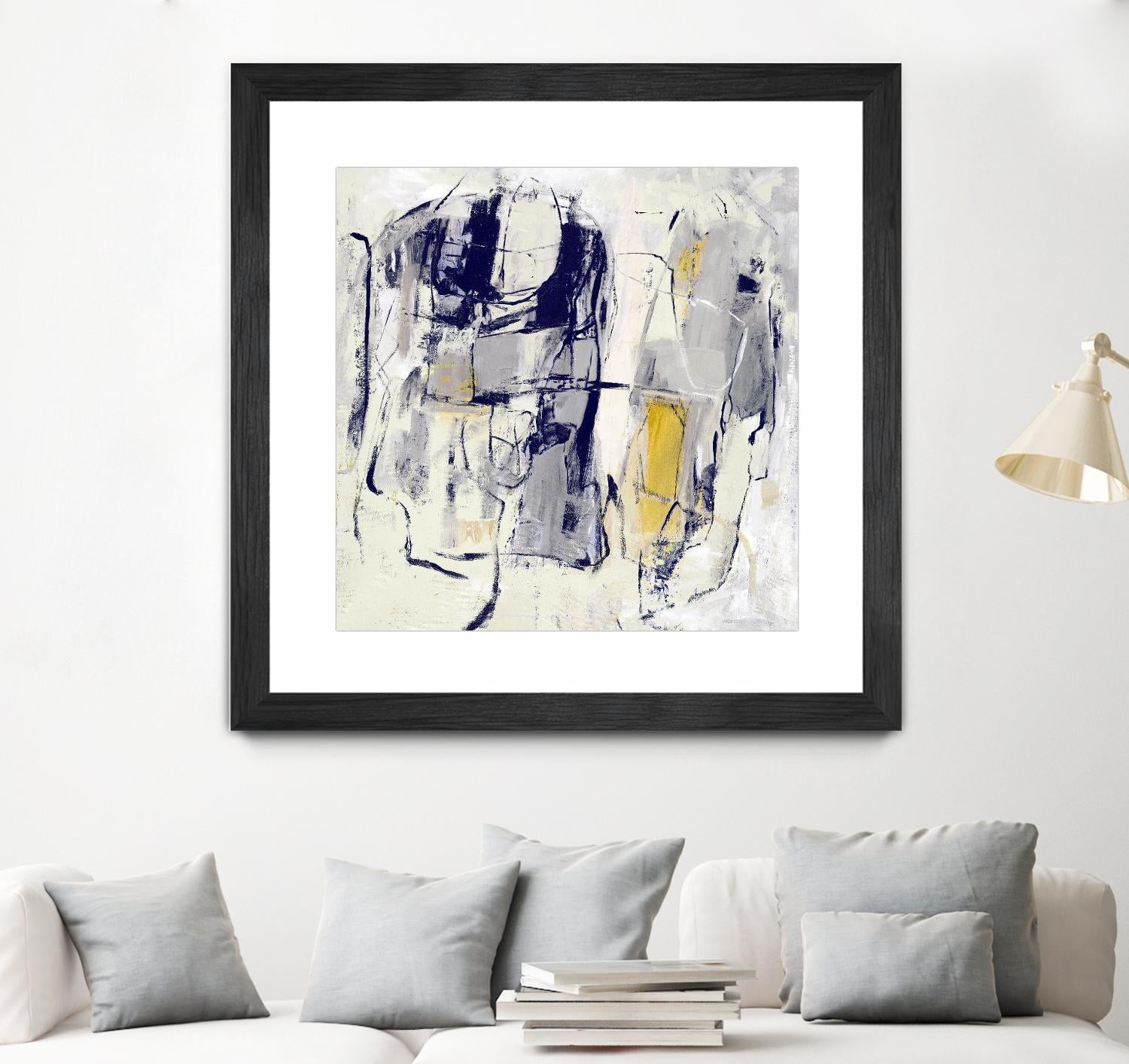 Dream Wrestling by Daleno Art on GIANT ART - blue abstract abstrait