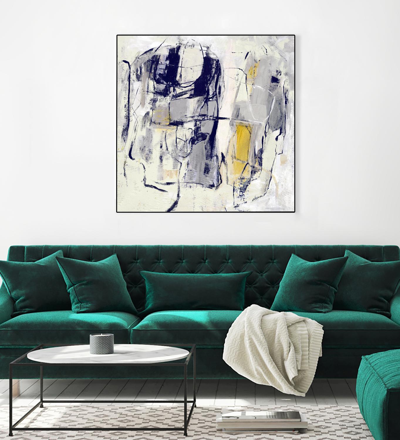 Dream Wrestling by Daleno Art on GIANT ART - blue abstract abstrait