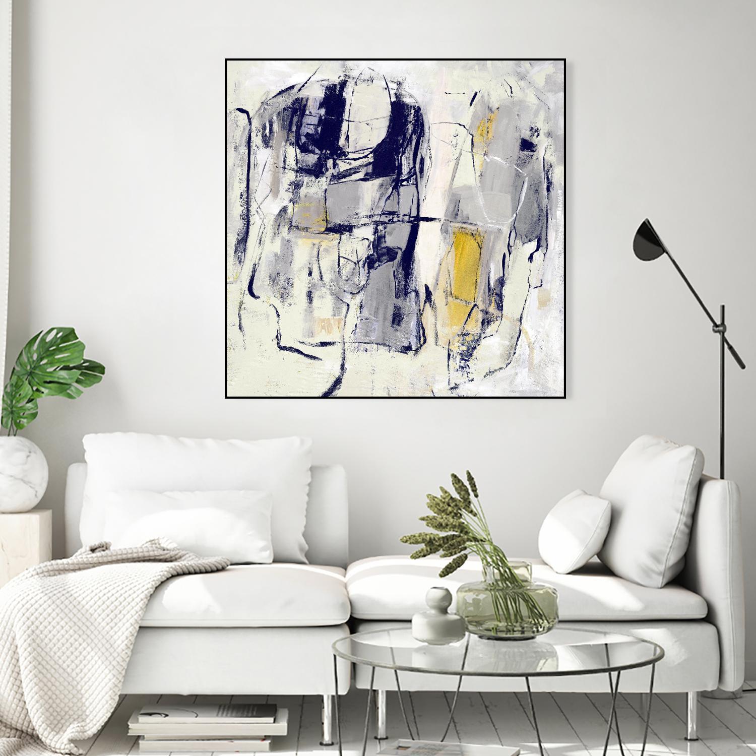 Dream Wrestling by Daleno Art on GIANT ART - blue abstract abstrait