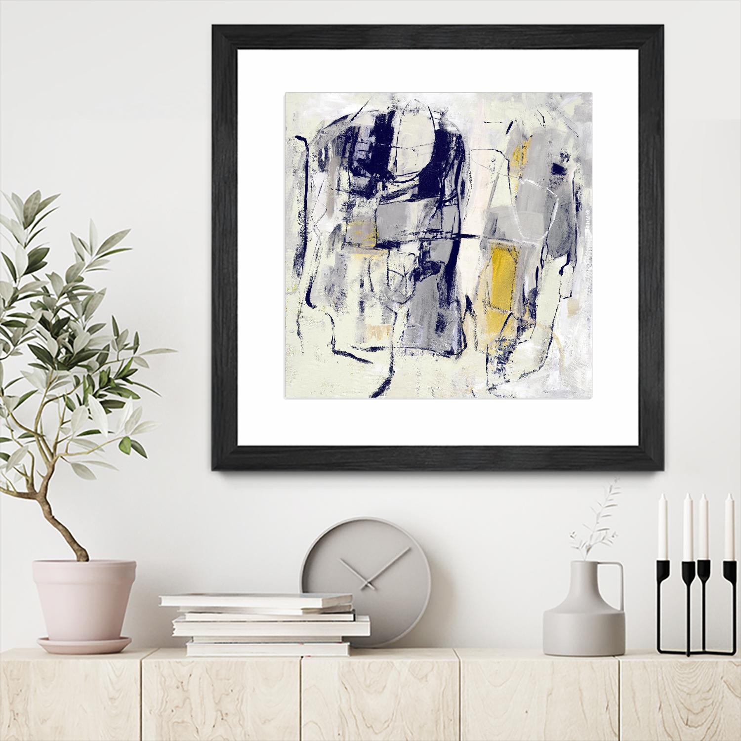 Dream Wrestling by Daleno Art on GIANT ART - blue abstract abstrait