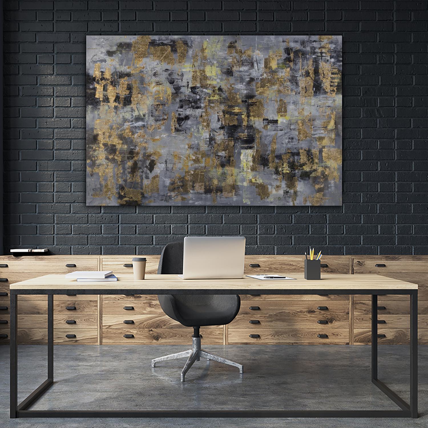 Gilt & Glam by Daleno Art on GIANT ART - gold abstract abstrait