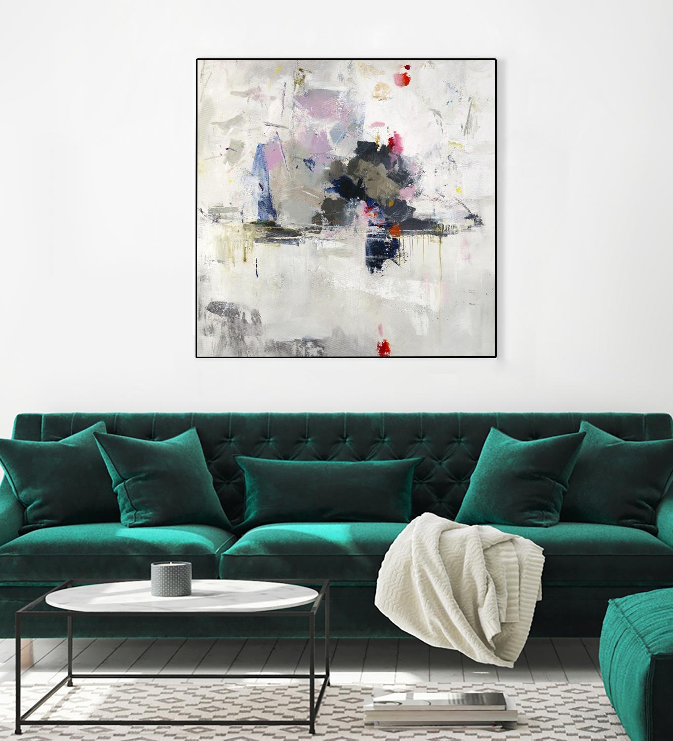 Glacial Mass by Daleno Art on GIANT ART - red abstract abstrait