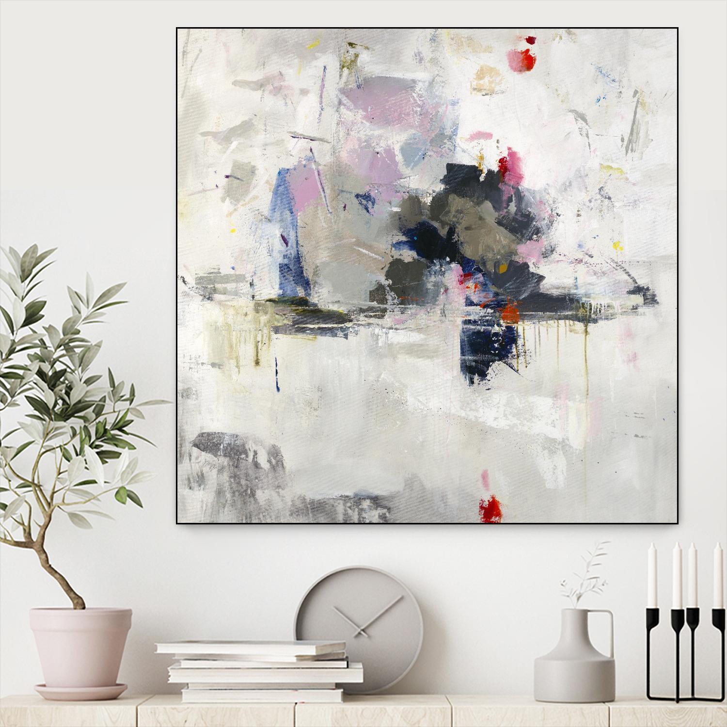 Glacial Mass by Daleno Art on GIANT ART - red abstract abstrait