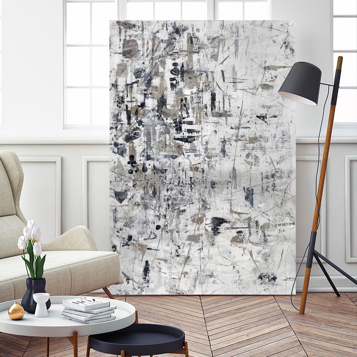 Scattered and Shattered.tif by Daleno Art on GIANT ART - black abstract abstrait