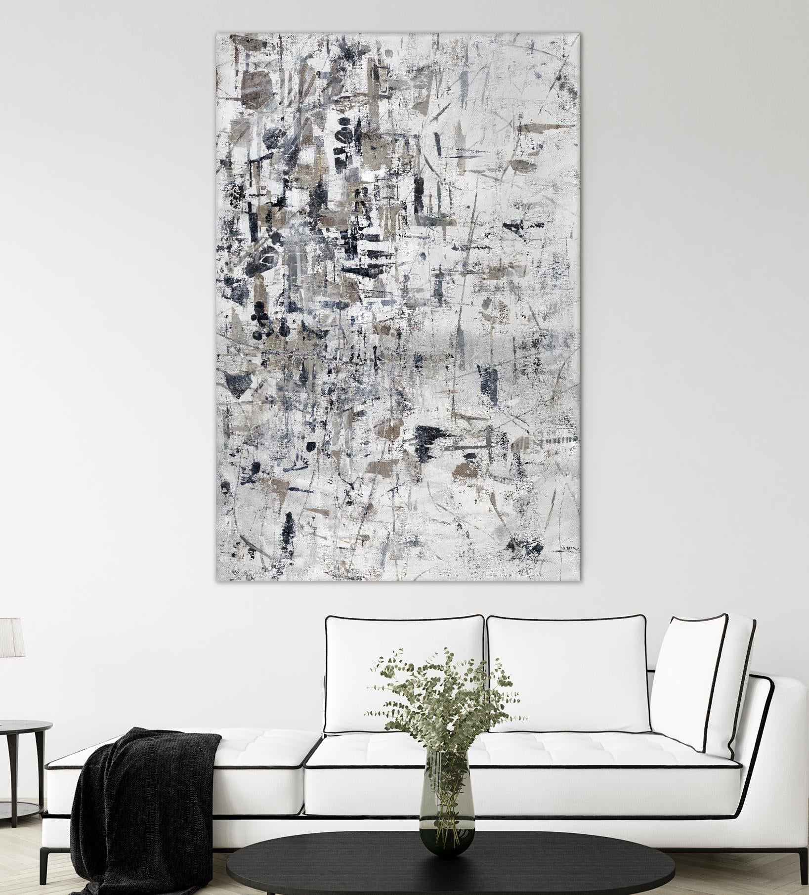 Scattered and Shattered.tif by Daleno Art on GIANT ART - black abstract abstrait