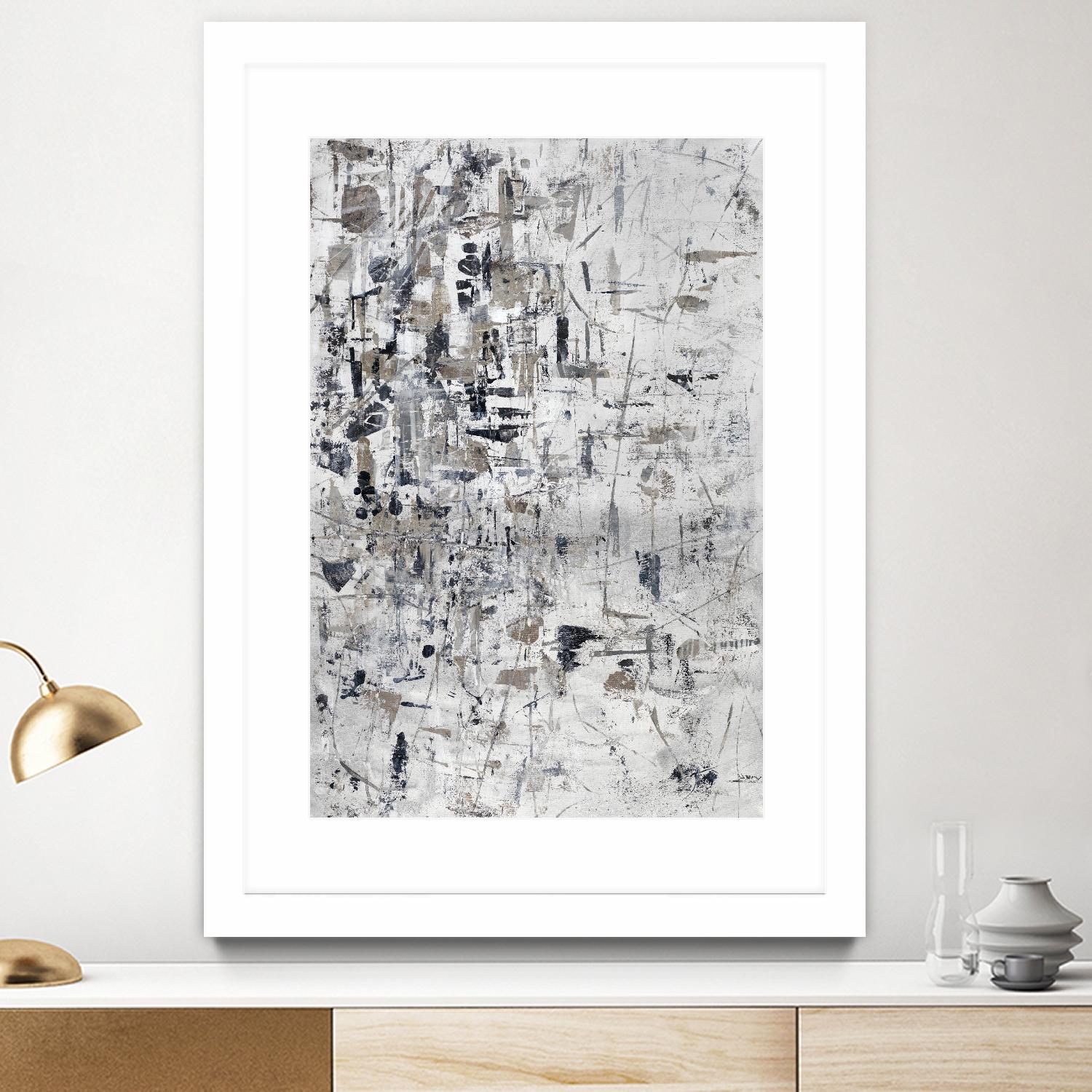 Scattered and Shattered.tif by Daleno Art on GIANT ART - black abstract abstrait