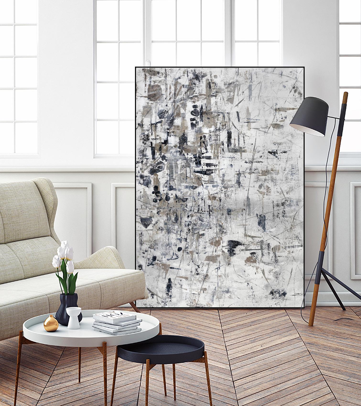 Scattered and Shattered.tif by Daleno Art on GIANT ART - black abstract abstrait
