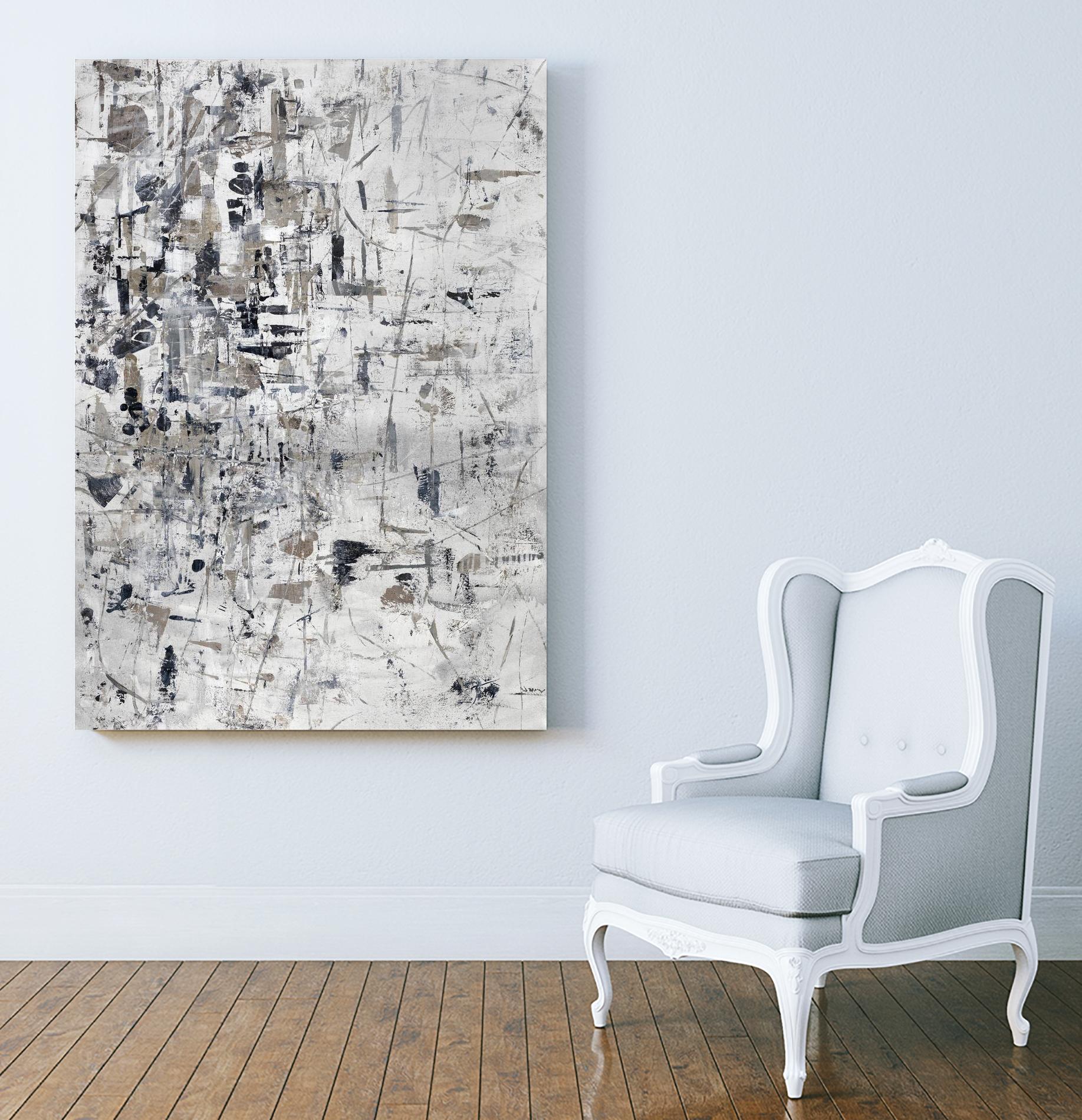 Scattered and Shattered.tif by Daleno Art on GIANT ART - black abstract abstrait