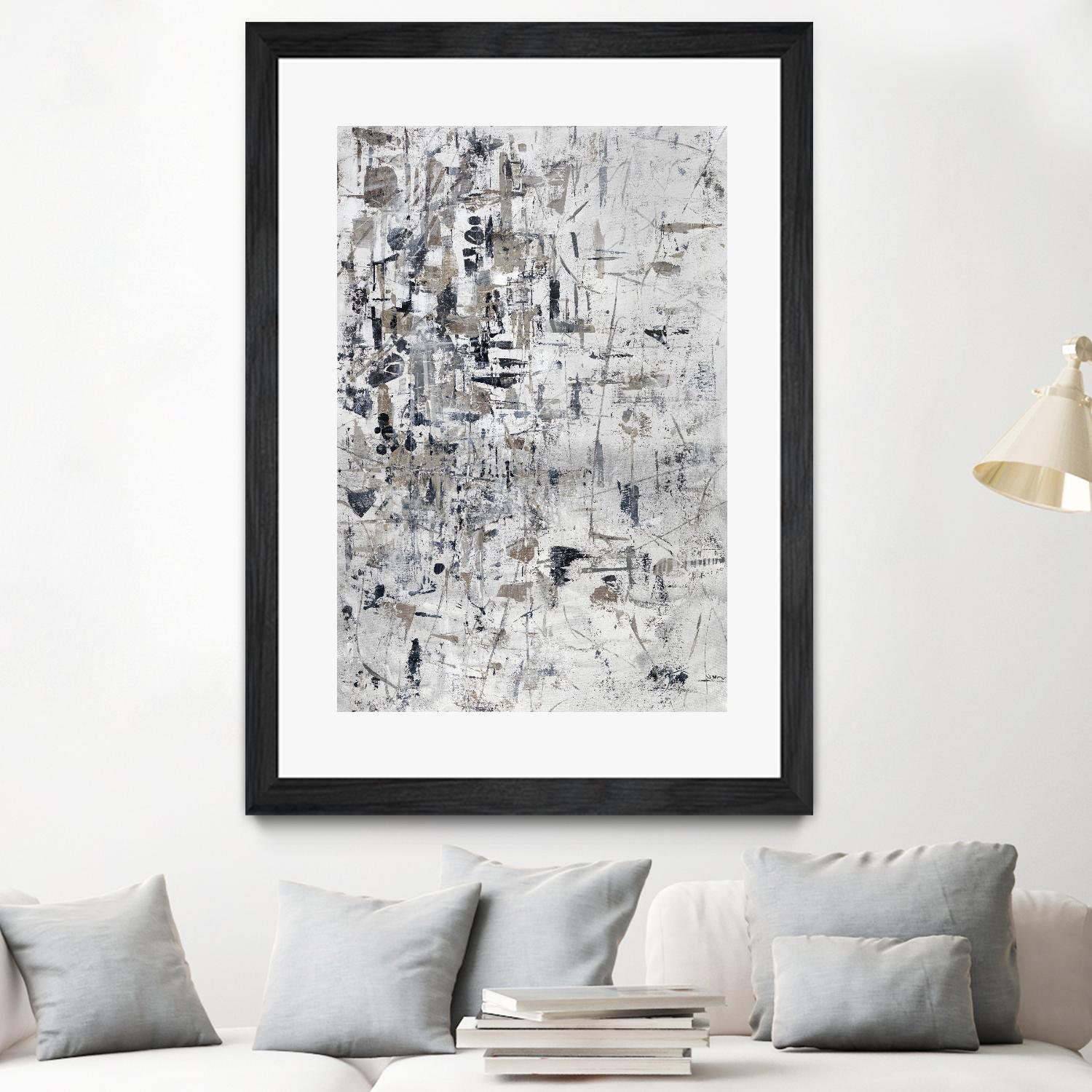 Scattered and Shattered.tif by Daleno Art on GIANT ART - black abstract abstrait
