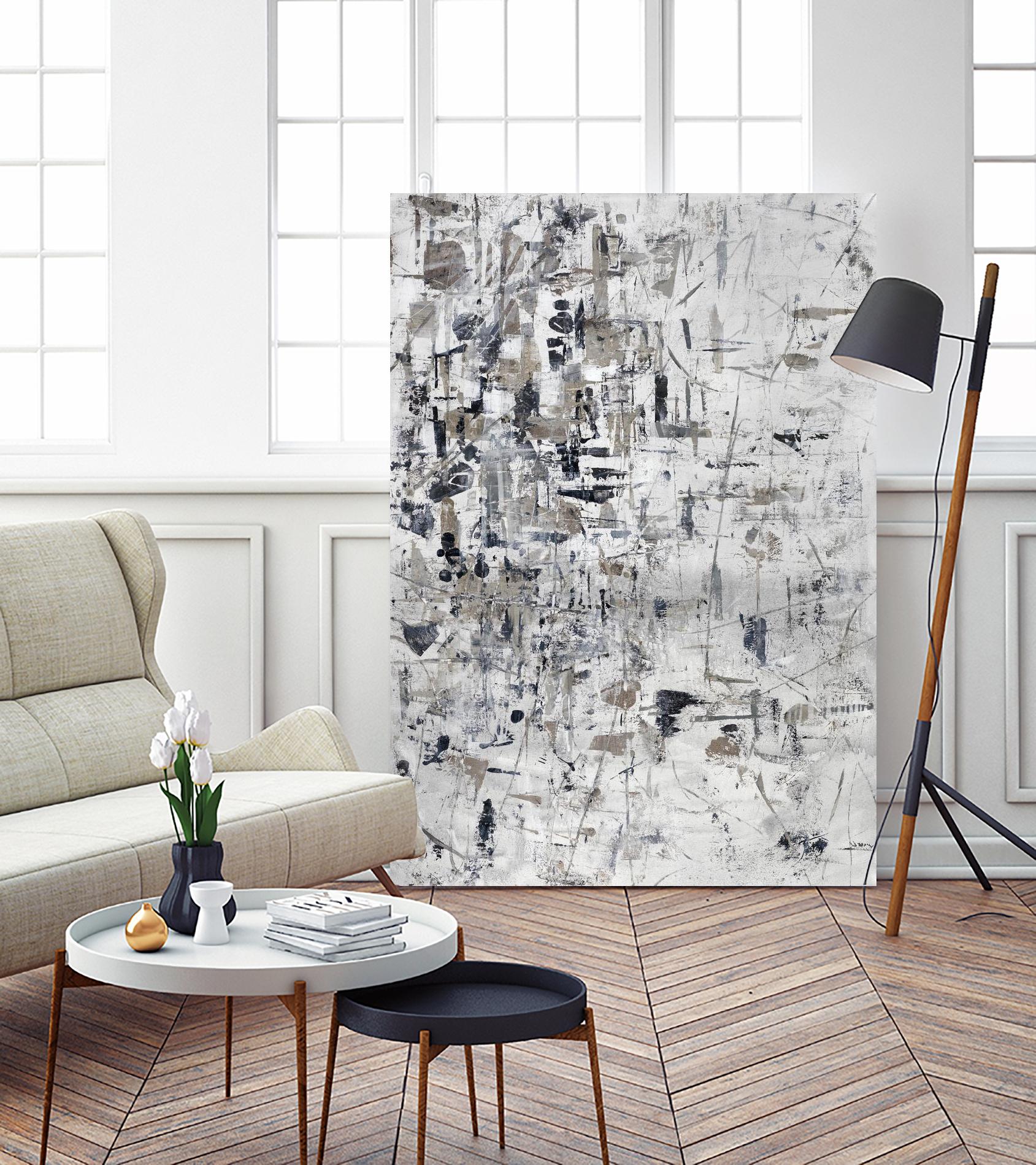 Scattered and Shattered.tif by Daleno Art on GIANT ART - black abstract abstrait