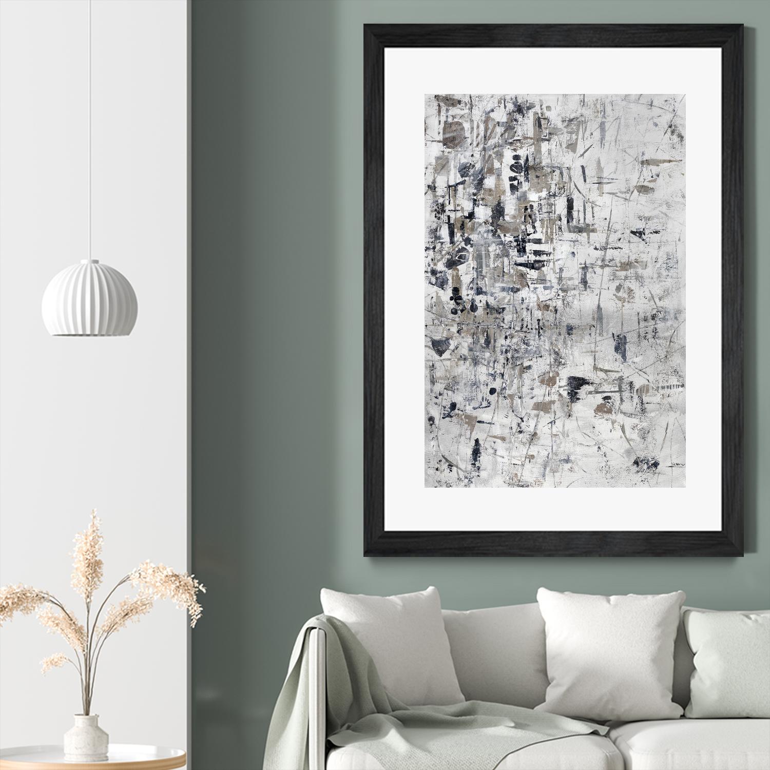 Scattered and Shattered.tif by Daleno Art on GIANT ART - black abstract abstrait