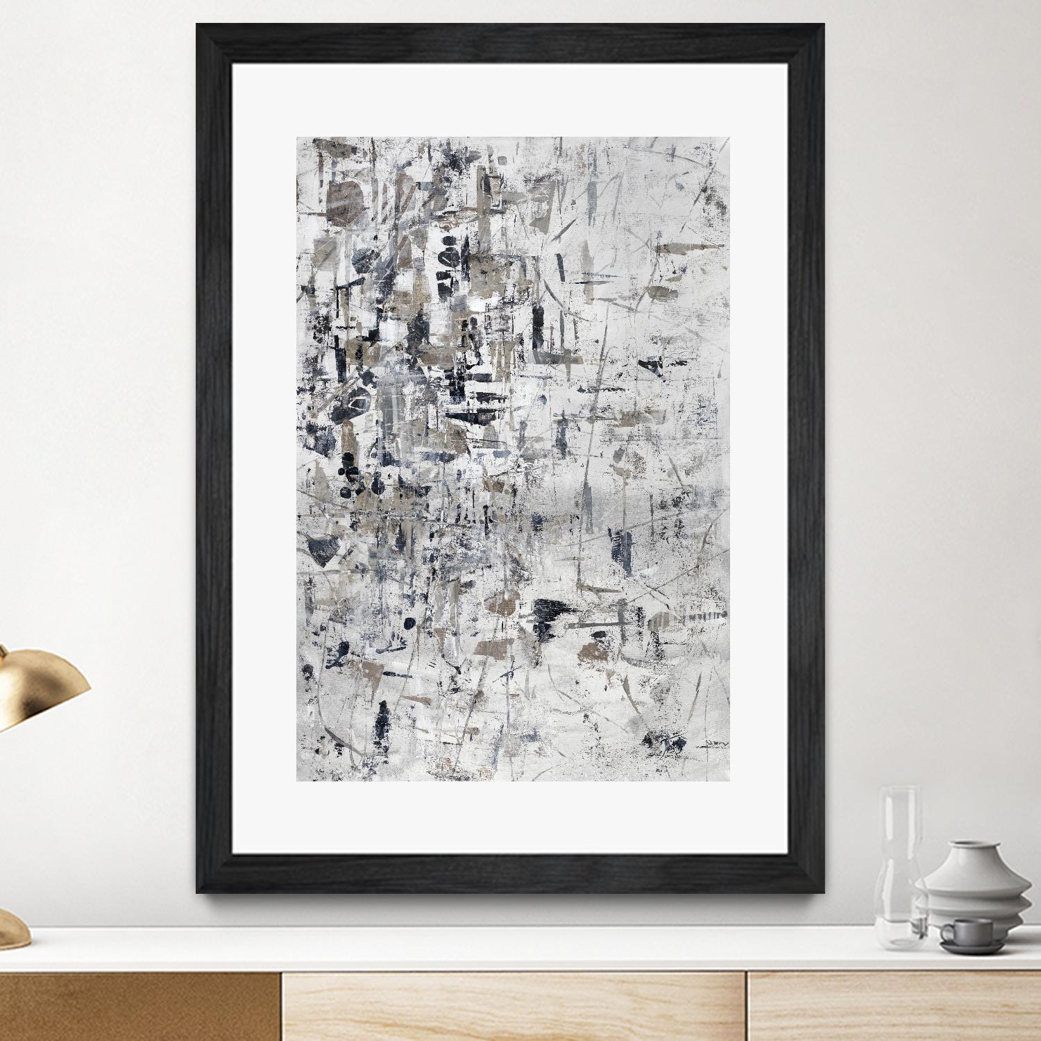 Scattered and Shattered.tif by Daleno Art on GIANT ART - black abstract abstrait