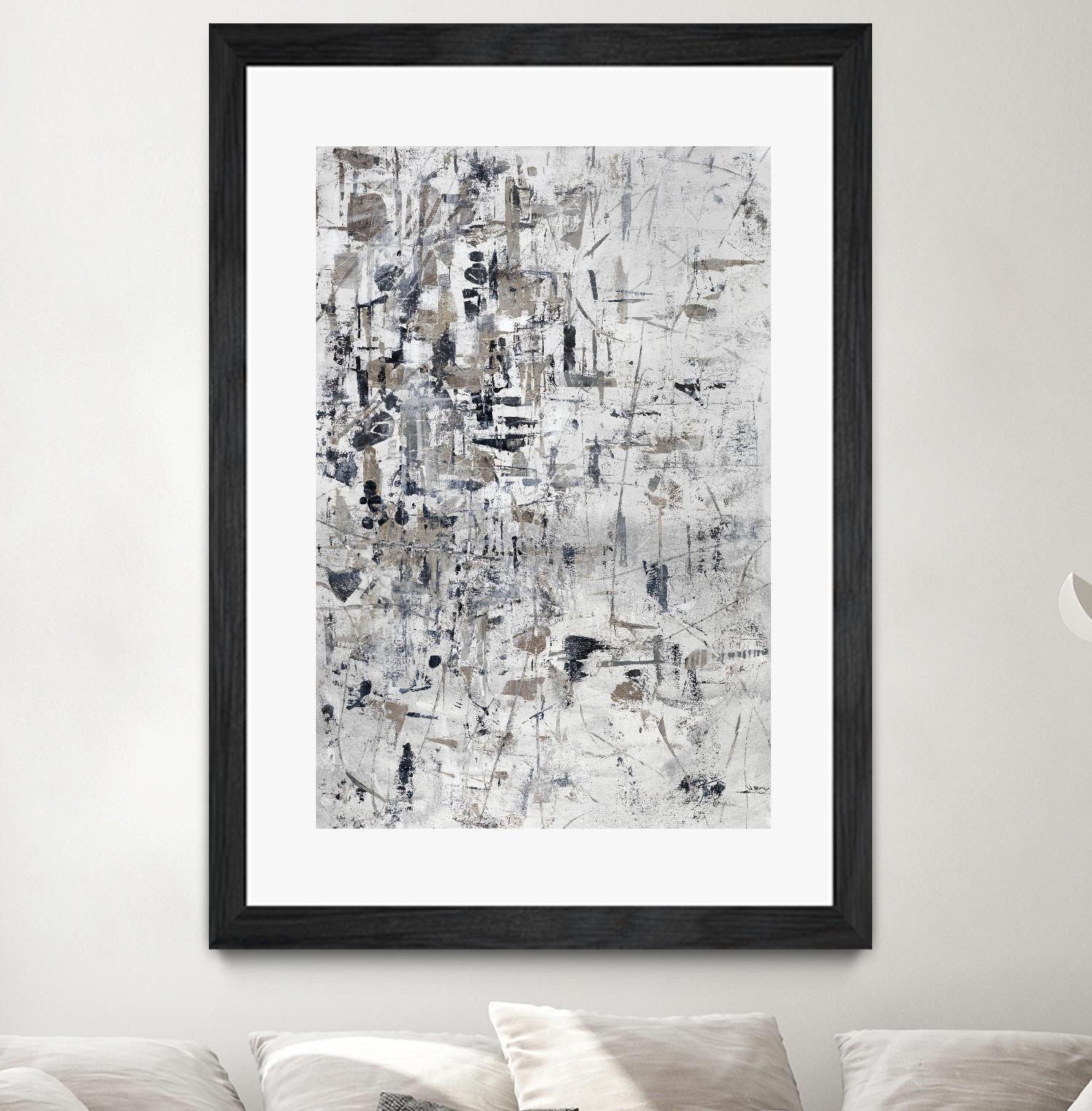 Scattered and Shattered.tif by Daleno Art on GIANT ART - black abstract abstrait