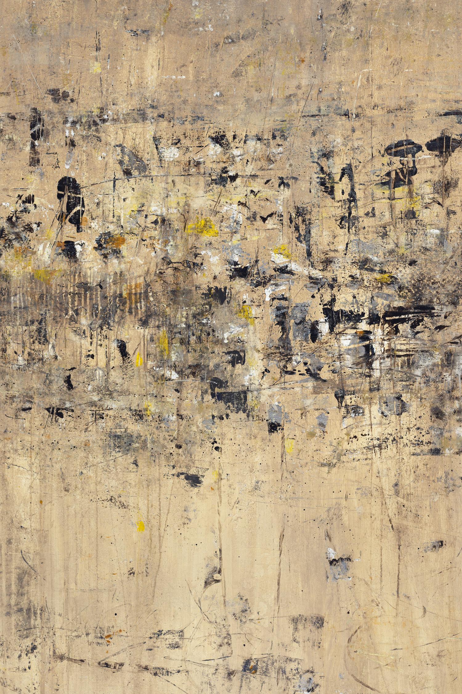 Visitors From Afar by Daleno Art on GIANT ART - gold abstract abstrait